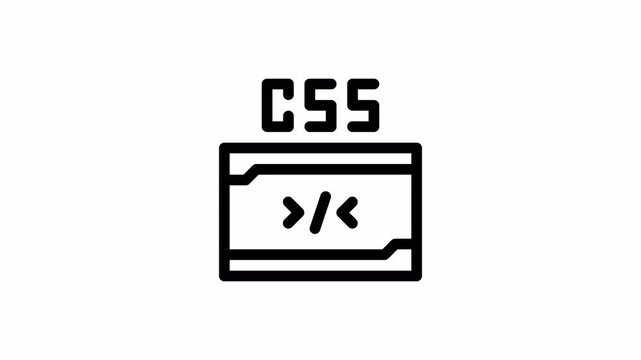 CSS File minimalist stroke animation