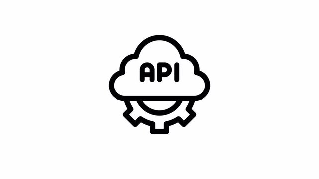 API minimalist stroke animation