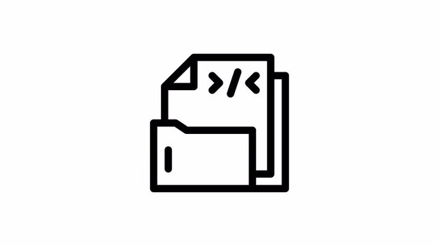 C++ File minimalist stroke animation