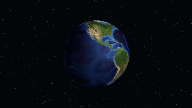 Earth Zoom Animation to Roatan Honduras in the Caribbean Sea