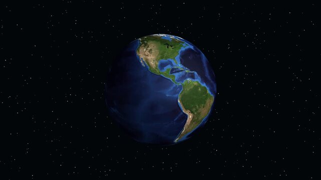 Satellite Zoom Animation to Machala Ecuador with Regional Data Overlay