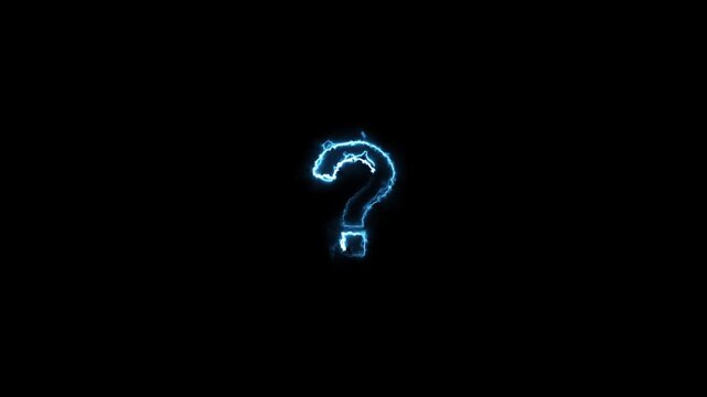 Question Mark sign, Question mark sign animation, thinking icon