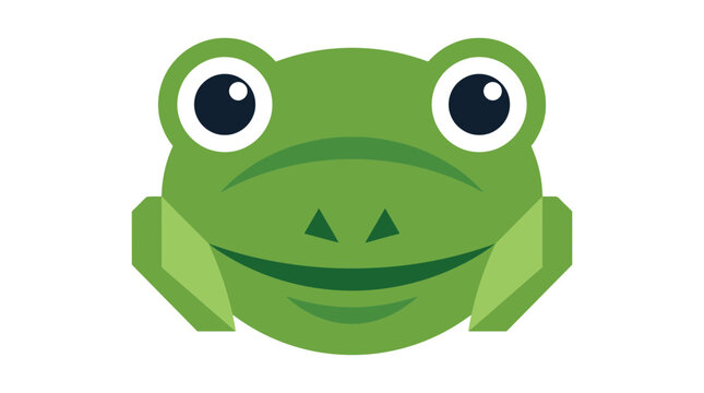 Cute Frog Face Icon
