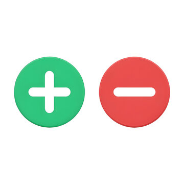 plus and minus buttons