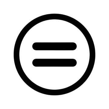 vector illustration of a equal sign