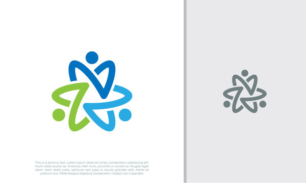 Global Community Logo Icon Elements Template. Community human Logo template vector. Community health care. Abstract Community logo	