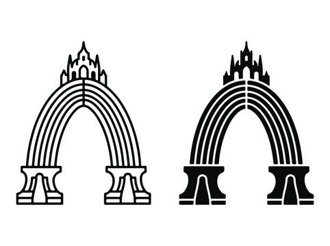 Heavenly Rainbow Bridge Icon for Mystical Realms