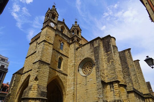The church of Saint Vincent, or San Vicente in the old town of San Sebastian, Spain