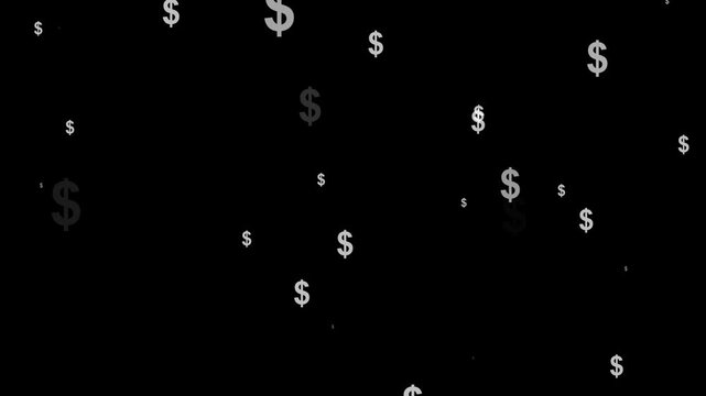 Animated Dolar business graph chart .Animated business graph icon with dollar sing. business graph chart with grid lines background video