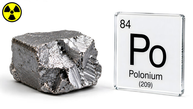 Scientific visualization of the chemical element Polonium