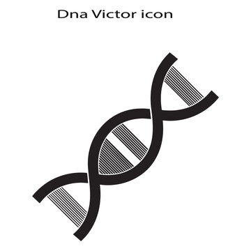 Genetic DNA double helix icon vector illustration for scientific research