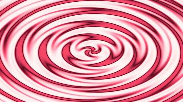 Abstract pink and white concentric swirl background with hypnotic spiral ripple pattern for design projects