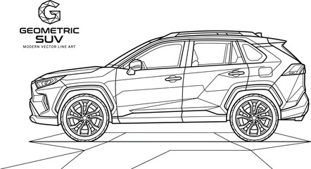 Fototapeta premium vector illustration of a car