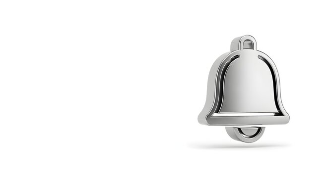 Shiny Metal Bell Closeup View.