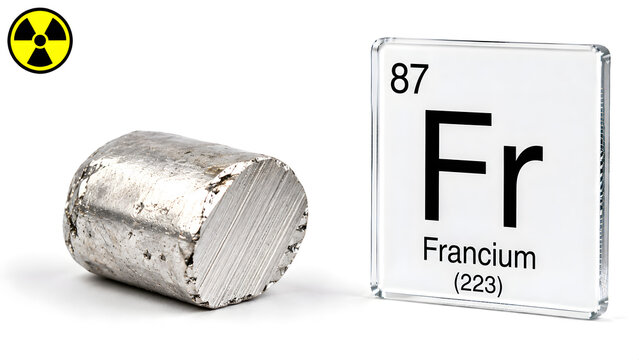 Scientific visualization of the chemical element Francium