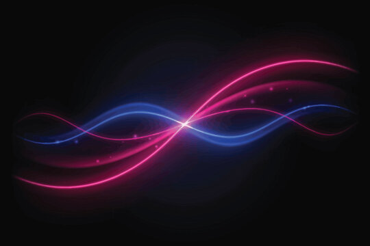 Abstract Digital Background Vector Illustration, Modern Tech Data Network Concept Art