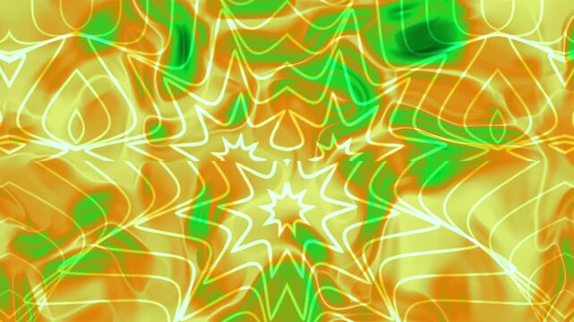 Yellow green mandala overlay geometric patterns abstract art suitable for backgrounds, prints, web design, textiles, and artistic projects. Vibrant, intricate designs for creative applications.