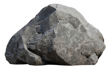Obraz premium Large rugged dark gray natural boulder
