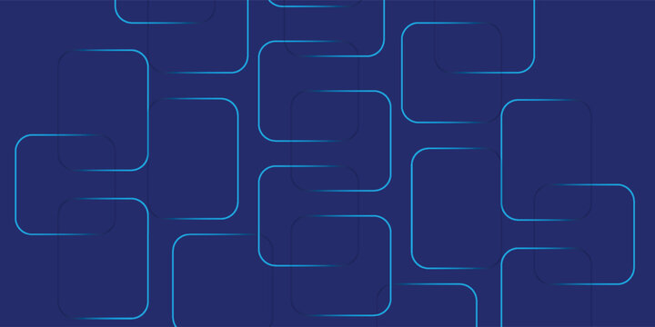 Abstract Blue Background with Geometric Square Line Patterns vector ilustration