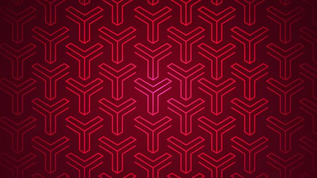 Luxury geometric pattern glowing neon like animated advertisement asset. Beauty products, Make up and Presentation focused background. Showcase motion graphic effect. Ornamental floral design moving.
