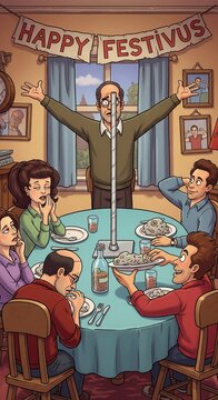 Happy Festivus Family Dinner Celebration.