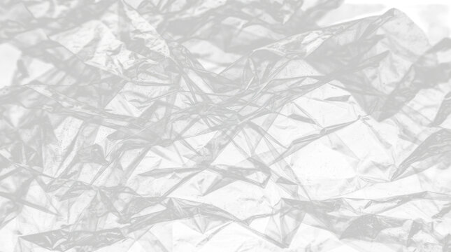 Crumpled Plastic Bags Monochrome Texture Close-Up