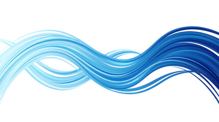 Fototapeta premium Abstract Blue Waves, Fluid Motion Graphics, Dynamic Swirls, Modern Digital Art, Flowing Curves, Smooth Energy, Clean Design Elements isolated on Transparent Background