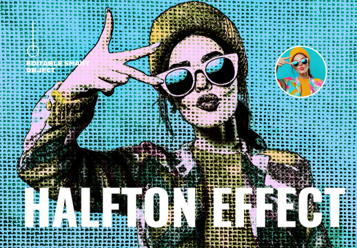 Halftone Photo Effect