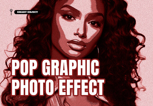 Pop Graphic Photo Effect Template