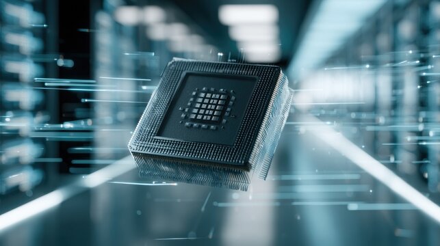 Central processing unit cpu chip microchip technology data processing