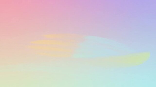 Gradient background of pastel hues with faint yellow shapes on the right side