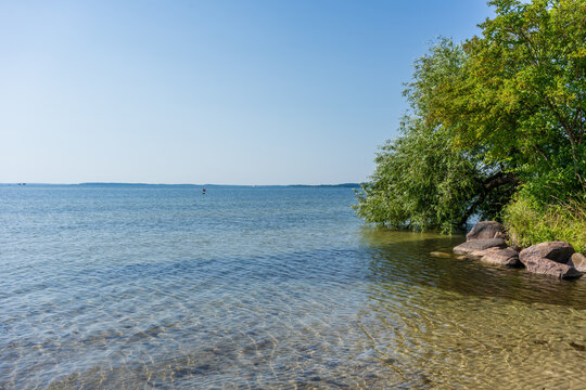 Am Strand der M&uuml;ritz in  Klink