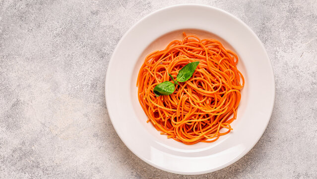 Gluten-free pasta - lentil spaghetti.