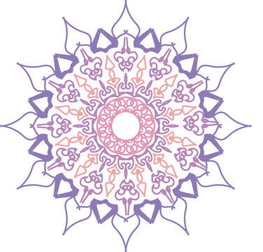 round ornamental round lace pattern