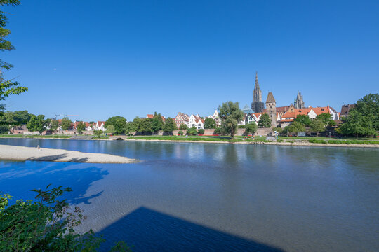 The City of Ulm on the Danube River, Baden-W&uuml;rttemberg, Germany
