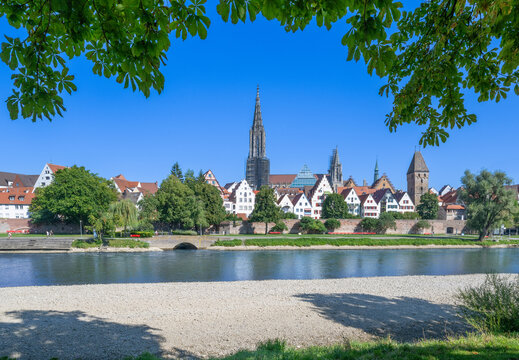 The City of Ulm on the Danube River, Baden-W&uuml;rttemberg, Germany