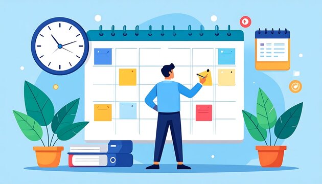 Business professional balancing work and life responsibilities.