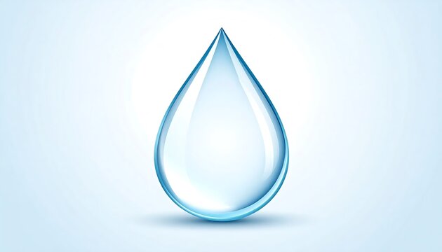 Blue teardrop shape with gradient color effect.