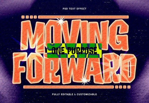 Retro Halftone Typography Text Effect