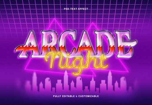 Retro 80s Text Effect