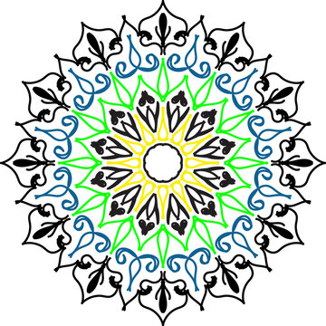 round ornamental round lace pattern