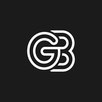 Modern bold rounded GB monogram logo design.