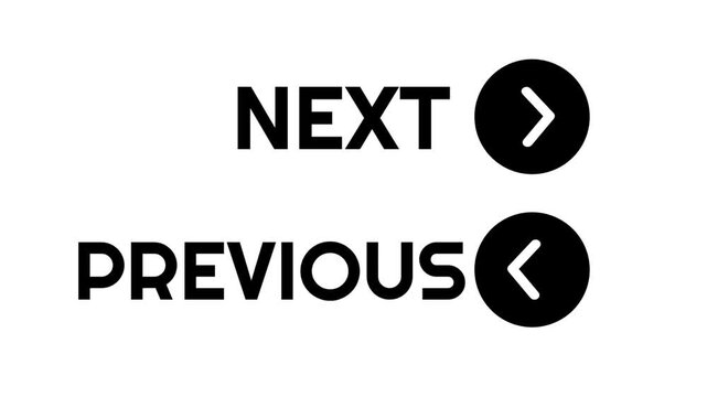 This icon shows navigation buttons labeled next and previous with directional arrows for pagination and media slideshow controls