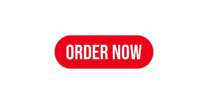 Red order now button icon vector illustration for online shopping retail ecommerce website and mobile app user interface