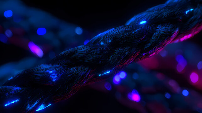 Fond Abstrait de Texture Lumineuse Futurisante et Lignes Fluides Iridescentes pour Concepts Technologiques