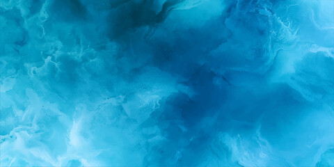 Abstract blue cosmic nebula with glowing bright clouds of gas and dust, creating a mystical and ethereal atmosphere for space exploration or scientific visualization. © LumenCraft