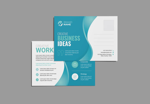 Corporate Postcard Layout
