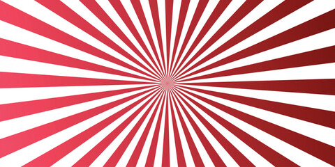 A radiant red sunburst pattern, symbolizing energy and dynamism, with stark white rays radiating outwards from a central point, creating a visually striking graphic. © Queality Full