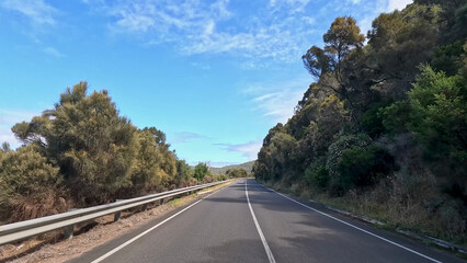 Obraz premium Scenic Drive Along the Great Ocean Road in Victoria Australia