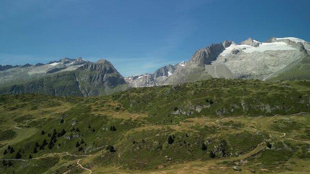 view of the mountains from the mountain